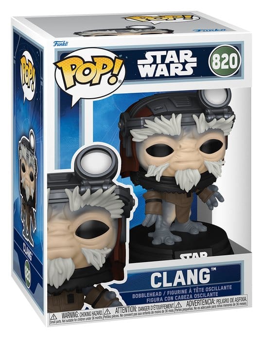 Star Wars: Mandalorian & Grogu POP! Figur Clang with Head Set 9 cm