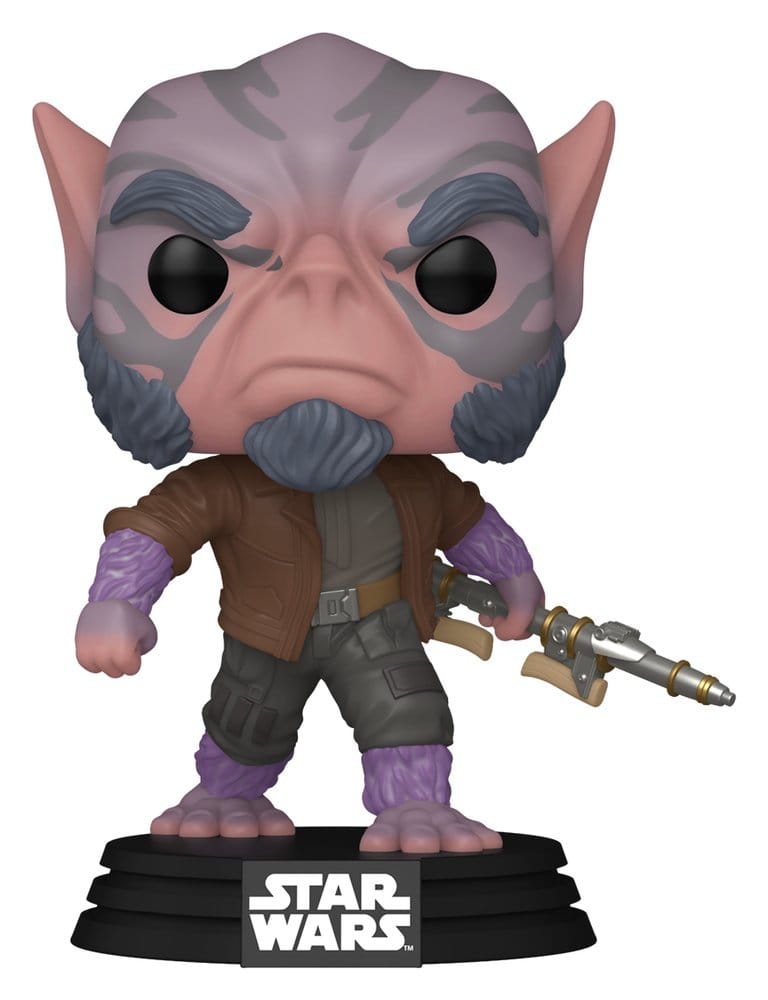 Star Wars: The Mandalorian och Grogu POP! Vinyl bobblehead-figur Zeb Orrelios 9 cm