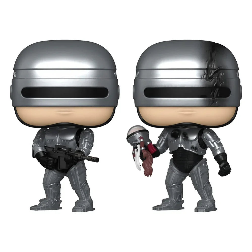 Robocop POP! Movies Figurer Robocop (Metallic) med Chase 9 cm Sortiment (6) Funko