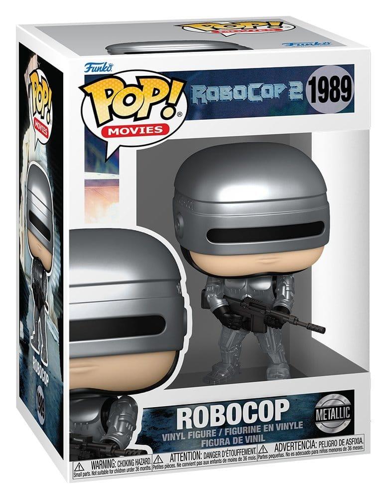 Robocop POP! Movies Figurer Robocop (Metallic) med Chase 9 cm Sortiment (6) Funko