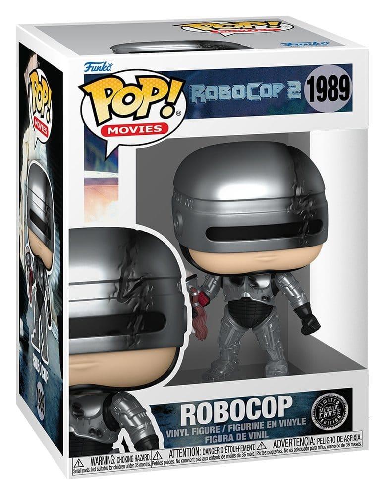Robocop POP! Movies Figurer Robocop (Metallic) med Chase 9 cm Sortiment (6) Funko
