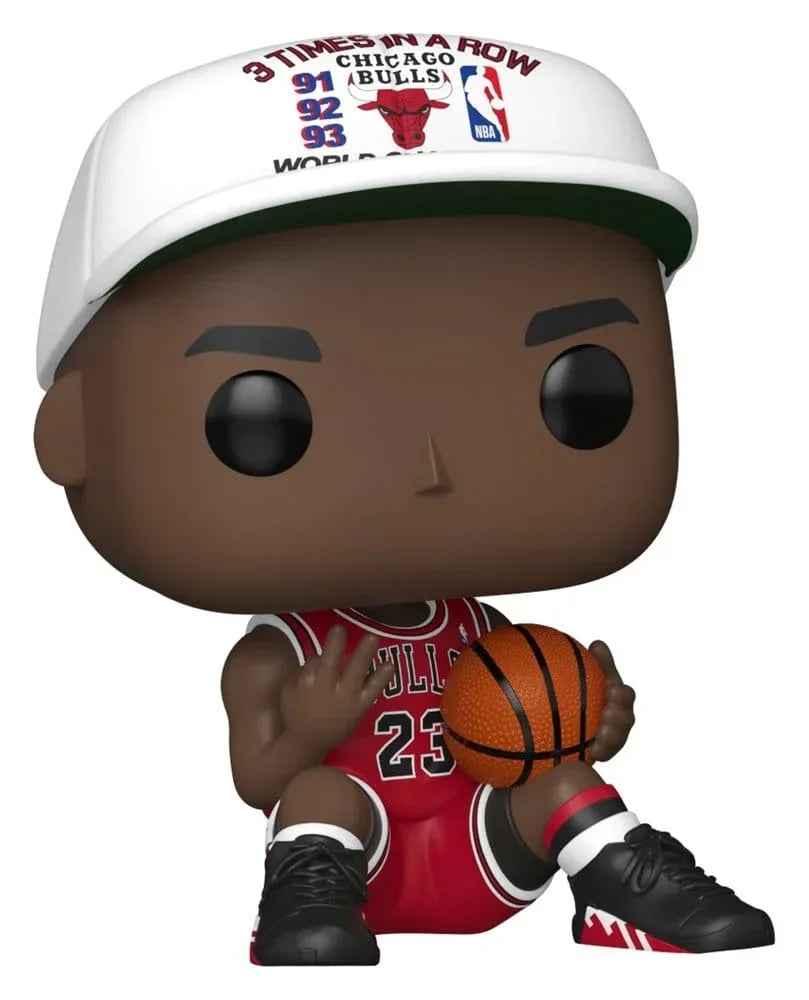 NBA Legends POP! Sports Figur Chicago Bulls: Michael Jordan 3 gånger i rad 9 cm Funko
