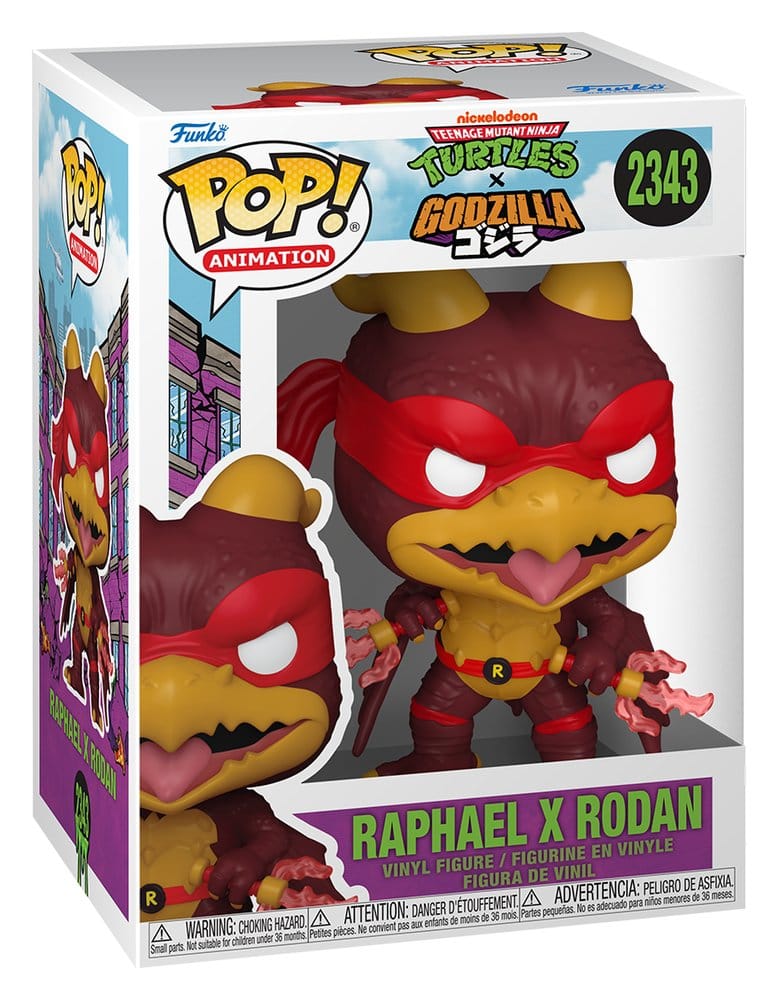 Godzilla x Turtles POP! Animation Figur Raphael X Rodan 9 cm