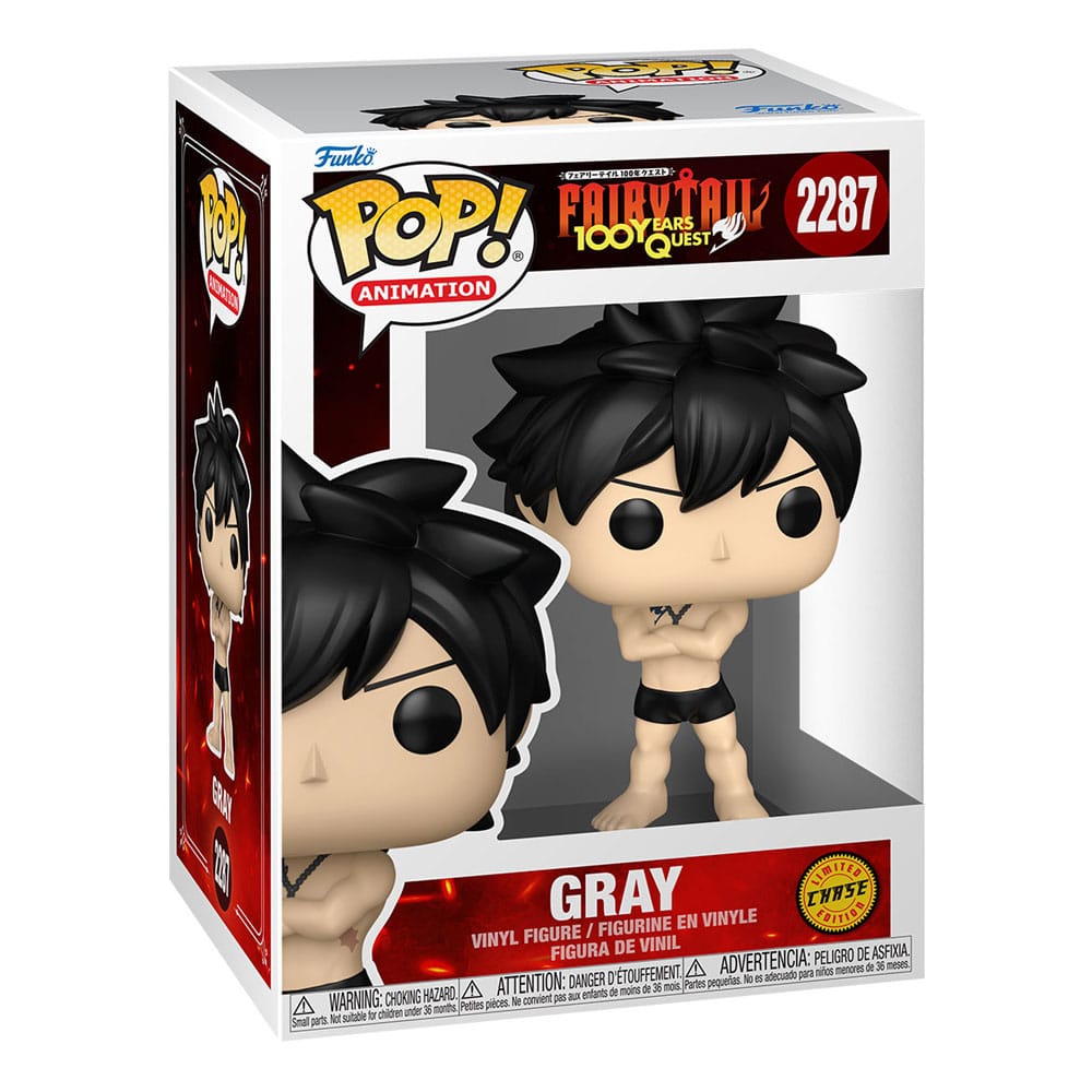 Fairy Tail 100 Year Quest POP! Animation-figurer Gray med Chase 9 cm, Sortiment (6)