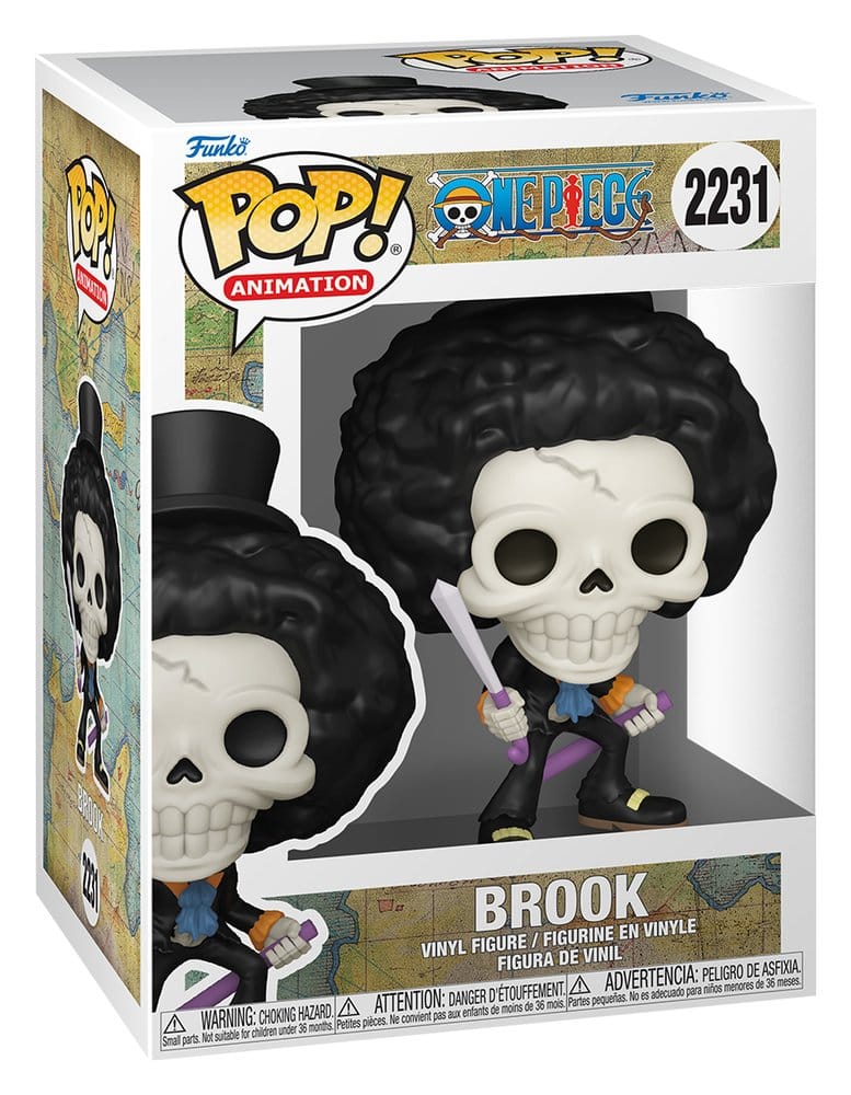 One Piece POP! Animation Figur Brook (Refresh) 9 cm