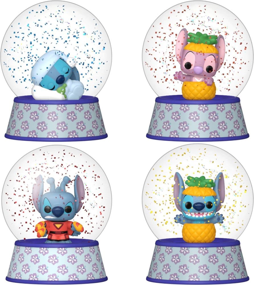 Lilo & Stitch Mini Figures Glitter Globes PDQ 5 cm Display (12)