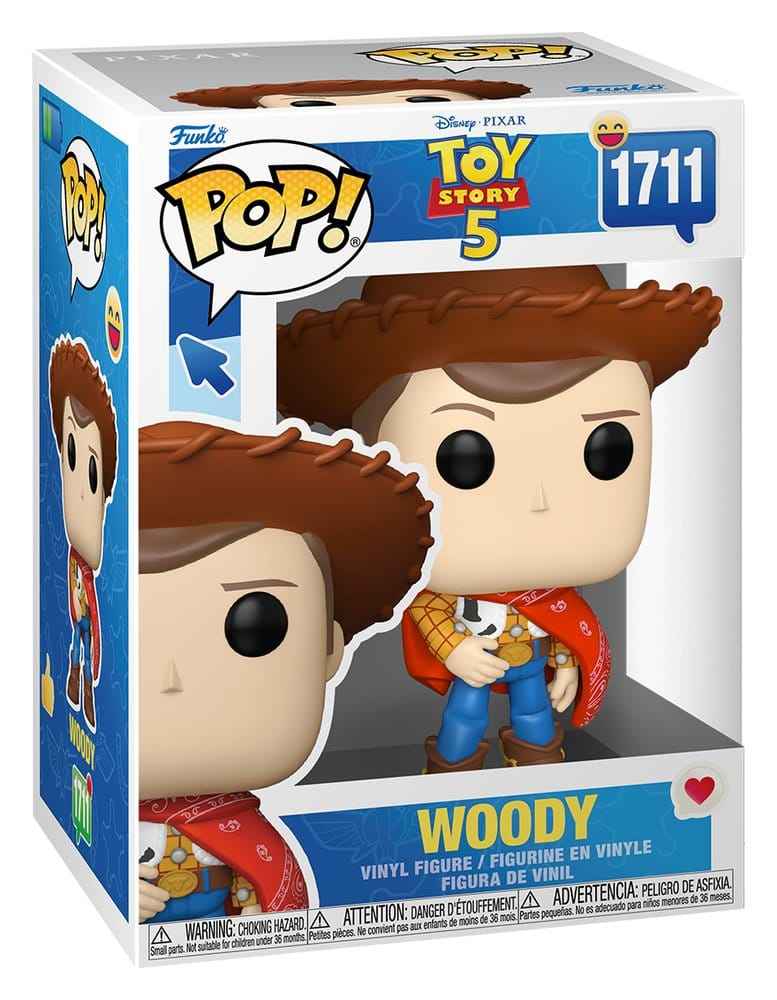 Toy Story 5 POP! Disney Figurer Woody 9 cm – Samlarfigur i fönsterförpackning