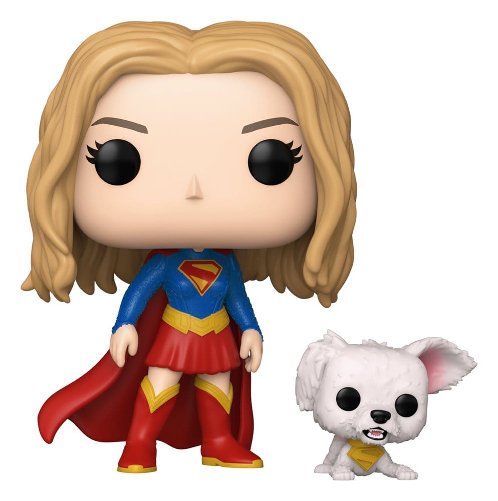 Supergirl (2026) POP! Heroes Figur Supergirl med Valpen Krypto 9 cm