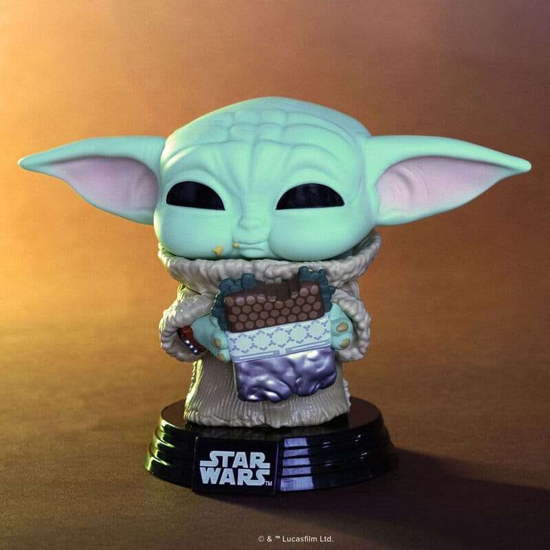Star Wars: The Mandalorian and Grogu POP! figur Grogu with Sandwich 9 cm