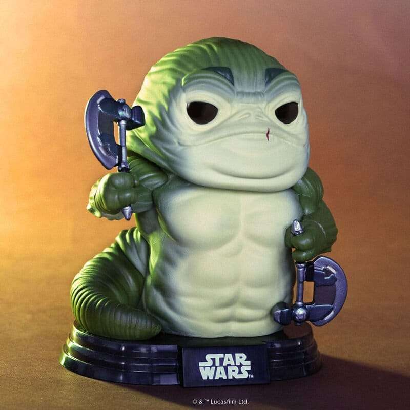 Star Wars: The Mandalorian and Grogu POP!-figur Rotta the Hutt (Glow) 9 cm
