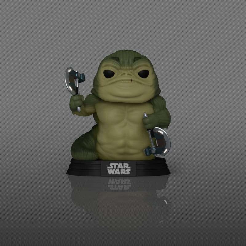 Star Wars: The Mandalorian and Grogu POP!-figur Rotta the Hutt (Glow) 9 cm