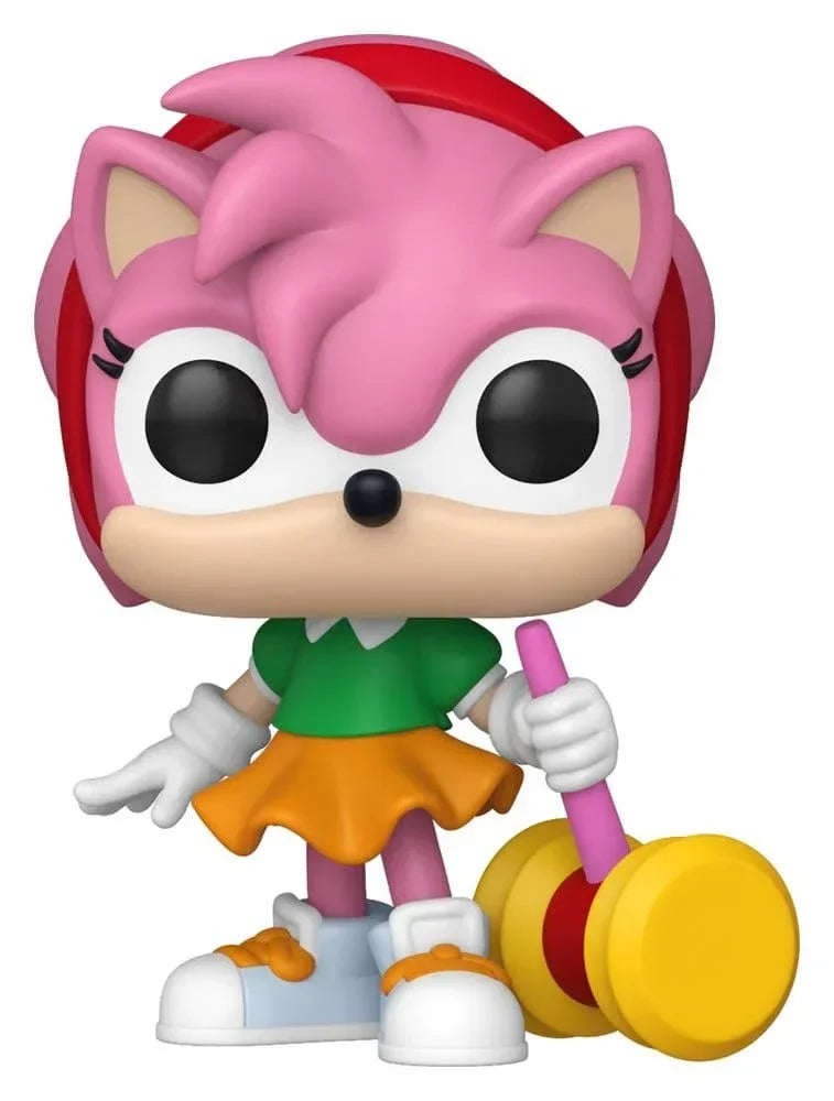 Sonic - The Hedgehog POP! Games Figurer Amy Rose med Piko Hammer med Chase 9 cm Sortiment (6) Funko