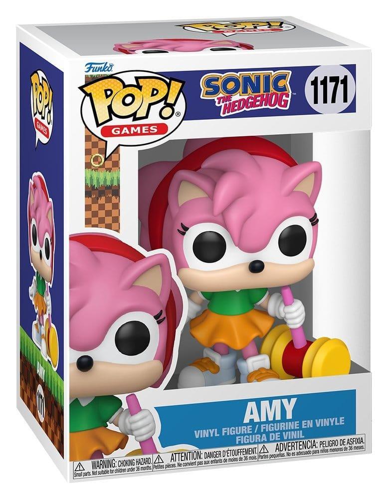 Sonic - The Hedgehog POP! Games Figurer Amy Rose med Piko Hammer med Chase 9 cm Sortiment (6) Funko
