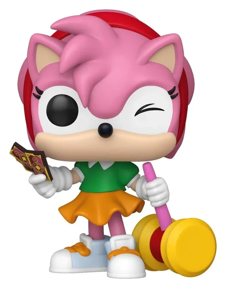 Sonic - The Hedgehog POP! Games Figurer Amy Rose med Piko Hammer med Chase 9 cm Sortiment (6) Funko