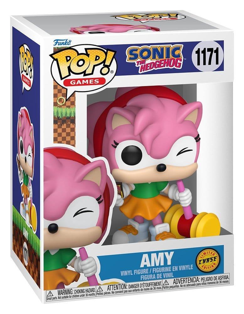 Sonic - The Hedgehog POP! Games Figurer Amy Rose med Piko Hammer med Chase 9 cm Sortiment (6) Funko