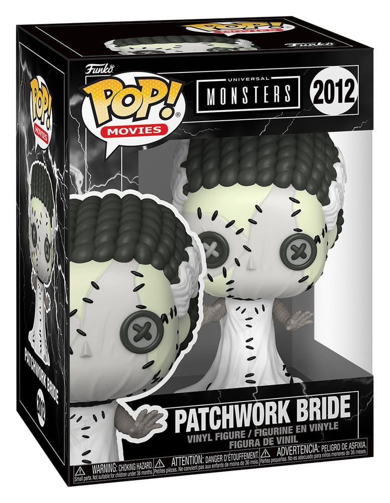 Universal Monsters Patchwork POP! Movies Figur Bride of Frankenstein 9 cm