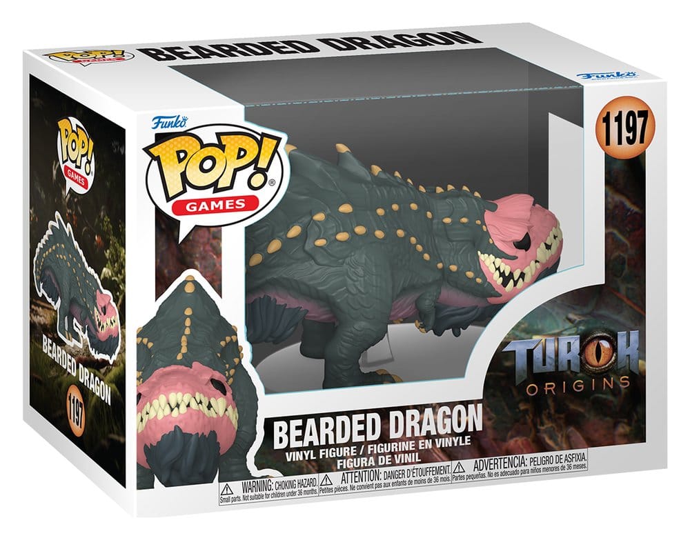 Turok POP! Games Figur Bearded Dragon 9 cm