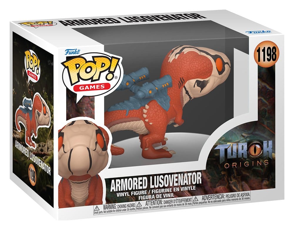 Turok POP! Games Figur Armored Lusovenator 9 cm