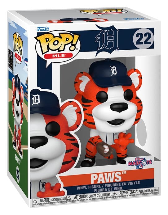 Detroit Tigers POP! MLB Figur Paws 9 cm