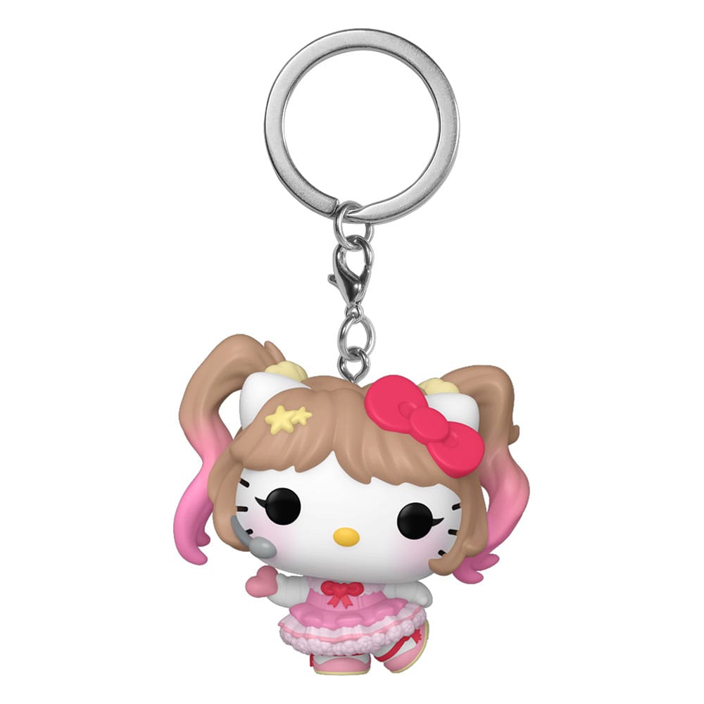 Hello Kitty och Vänner POP! Vinyl Nyckelrings 4 cm Hello Kitty (K-Pop Outfit) Display (12) Funko