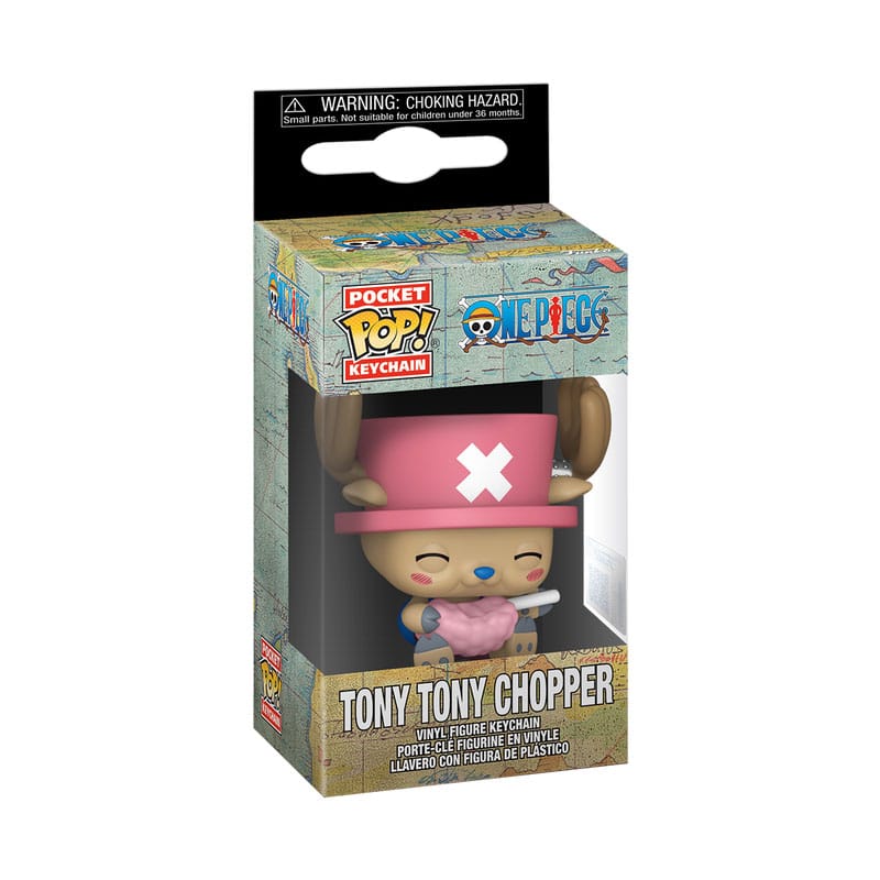 One Piece POP! Vinyl Nyckelrings 4 cm Chopper med Sockervaddsdisplay (12) Funko