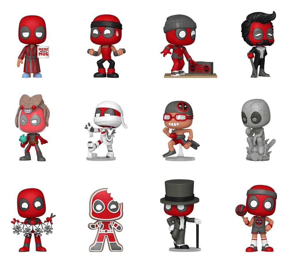 Marvel Comics Mystery Mini-figurer 5 cm Deadpool Serie 5 Display (12)
