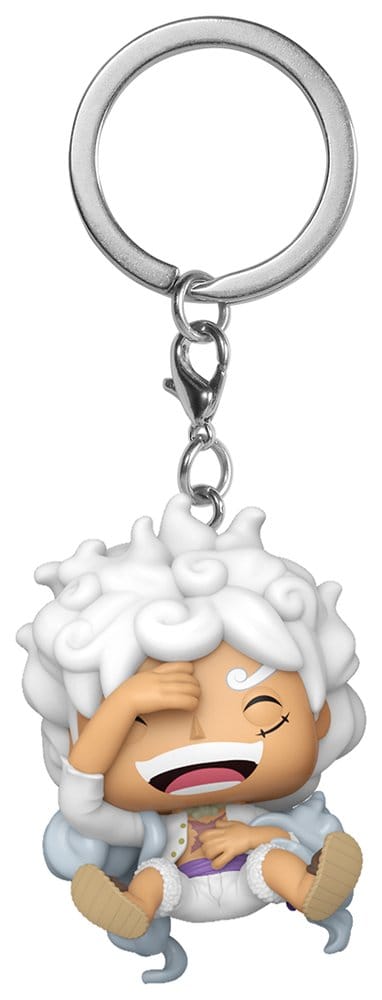 One Piece Pocket POP! Vinyl Nyckelrings 4 cm Luffy Gear 5 Display (12)