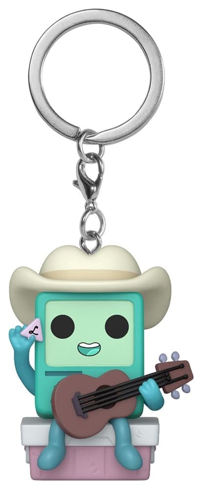 Adventure Time Pocket POP! Vinyl Nyckelring 4 cm Cowboy BMO med Gitarr Display (12)