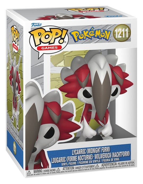 Pokémon POP! Games figur Lycanroc (Midnight) 9 cm