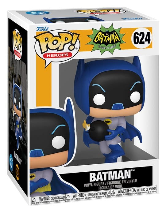 Batman 66 POP! Heroes Figur Batman with Bomb 9 cm