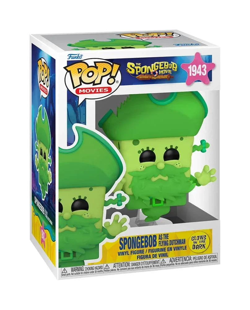 Svampbob POP! Figur Svampbob som den Flygande Holländaren (Glow) 9 cm Funko