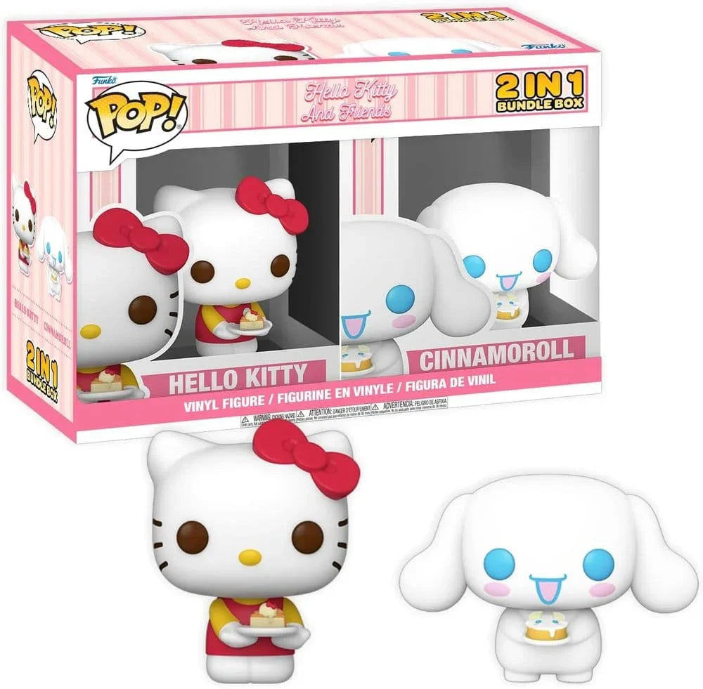 Hello Kitty Exklusiv Box Cinnamoroll & Hello Kitty med Tårta Samlad Funko
