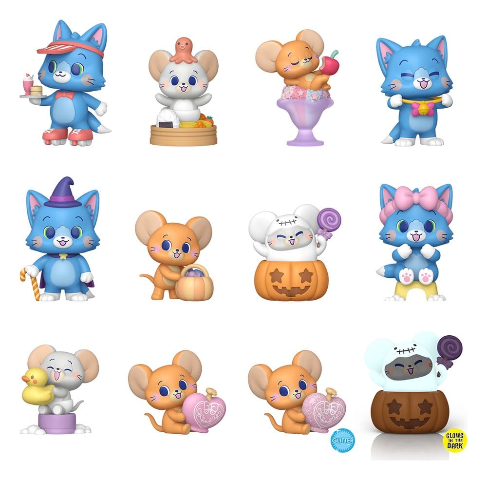 Tom & Jerry Gokko Mystery Minifigurer 5 cm Display (12)