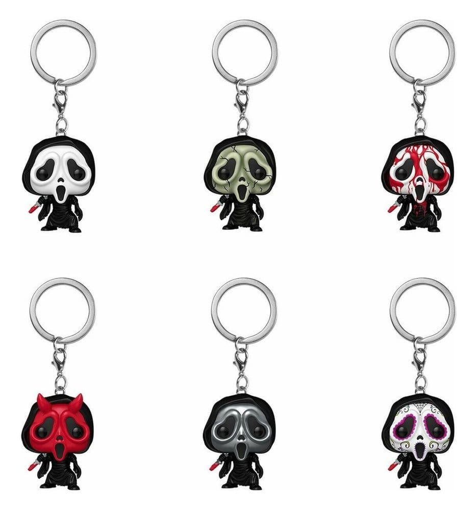 Scream POP! Vinyl Nyckelring 4 cm Ghost Face Display (12)