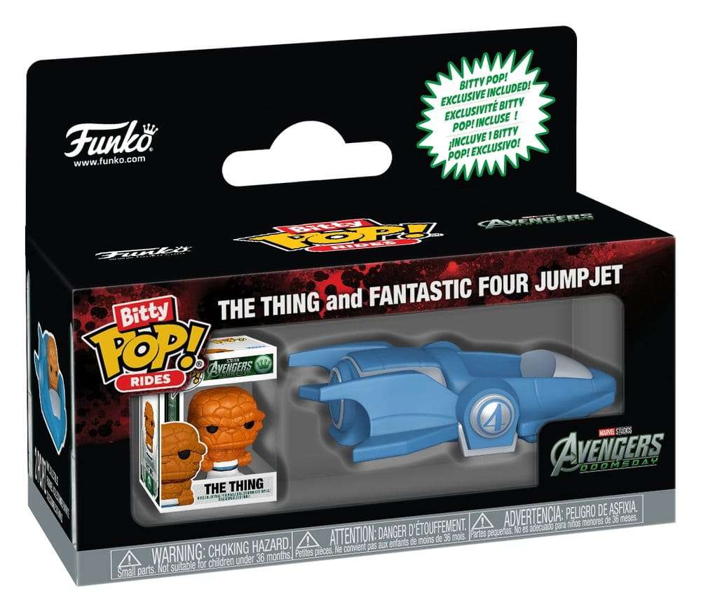AVD Bitty POP! Rides Vinyl Figure The Thing and Fantastic Four Jumpjet 2 cm