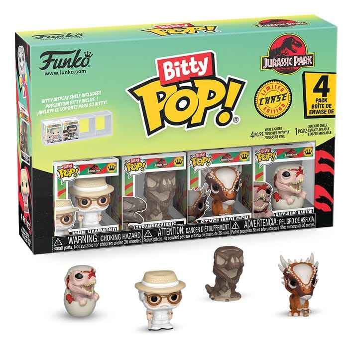 Jurassic Park Bitty POP! Figur 4-Pack Serie 2, 2,5 cm
