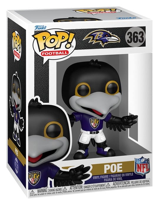 NFL POP! Figur Mascots: Ravens - Poe 9 cm