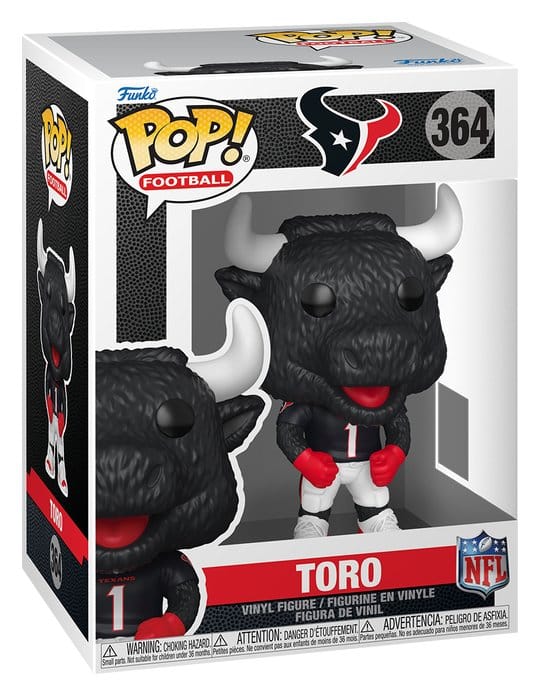 NFL POP! Figur Mascots: Texans - Toro 9 cm