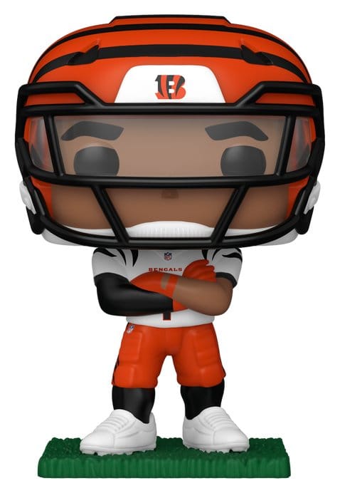 NFL POP! Figur: Bengals - Ja'Marr Chase (transparent visir) 9 cm