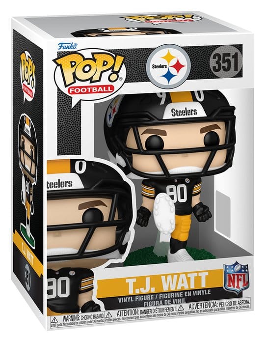 NFL POP! Figur: Steelers – T.J. Watt 9 cm