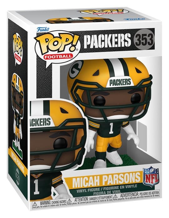NFL POP! Figur: Packers - Micah Parsons 9 cm