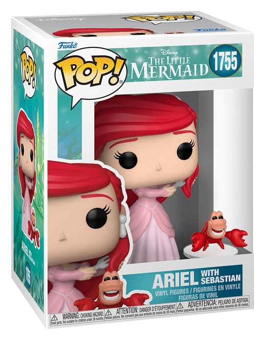 Den lilla sjöjungfrun POP! Figur S3 – Ariel med Sebastian 9 cm