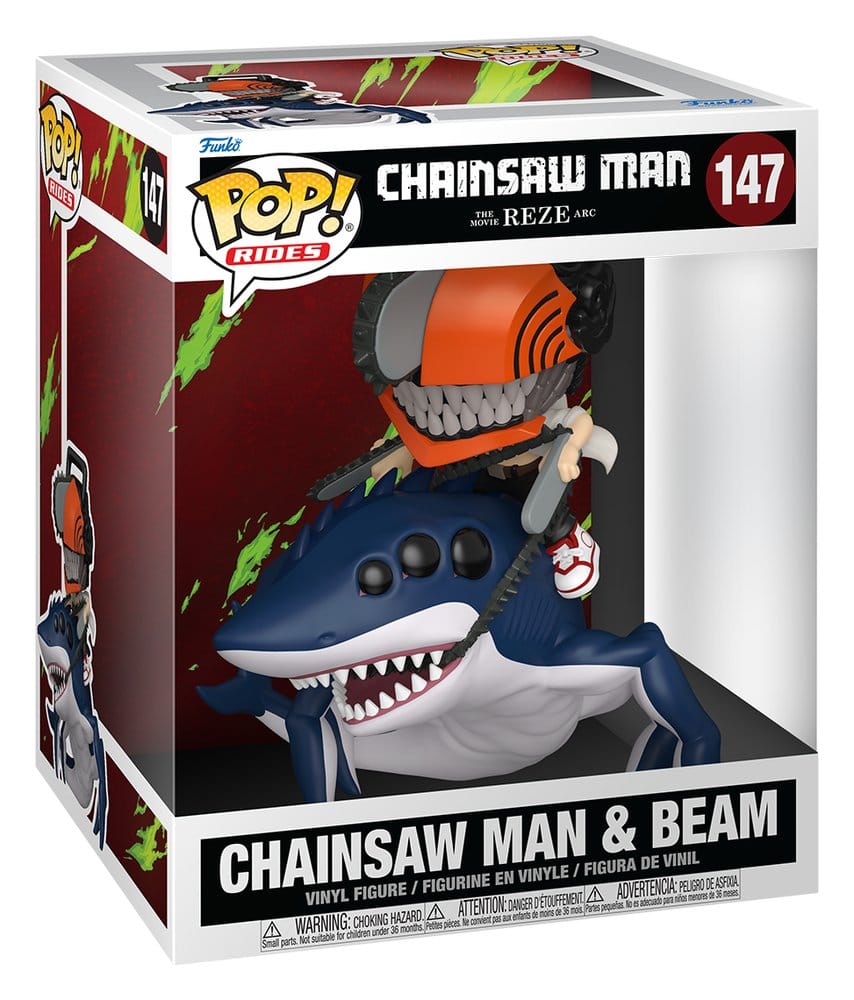 Chainsaw Man POP! Rides Deluxe Figur CSM & Beam 15 cm