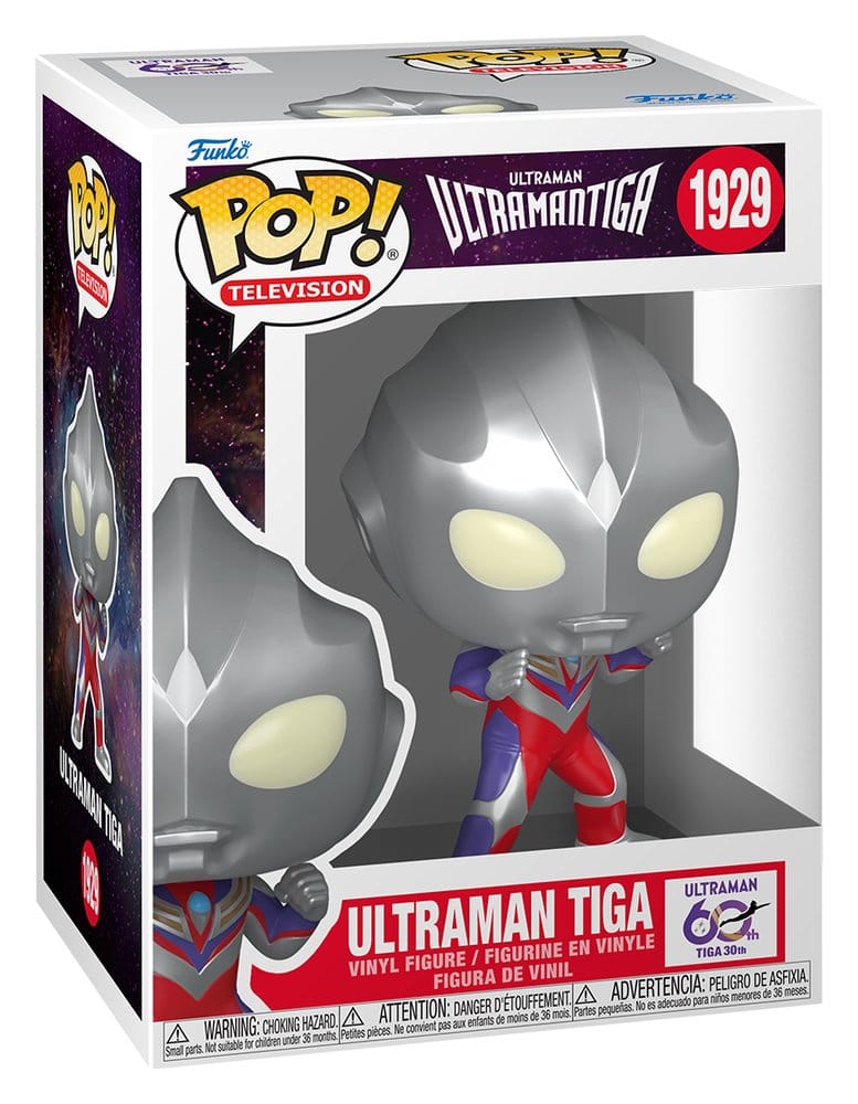 Ultraman POP! Figur Tiga, cirka 9 cm hög