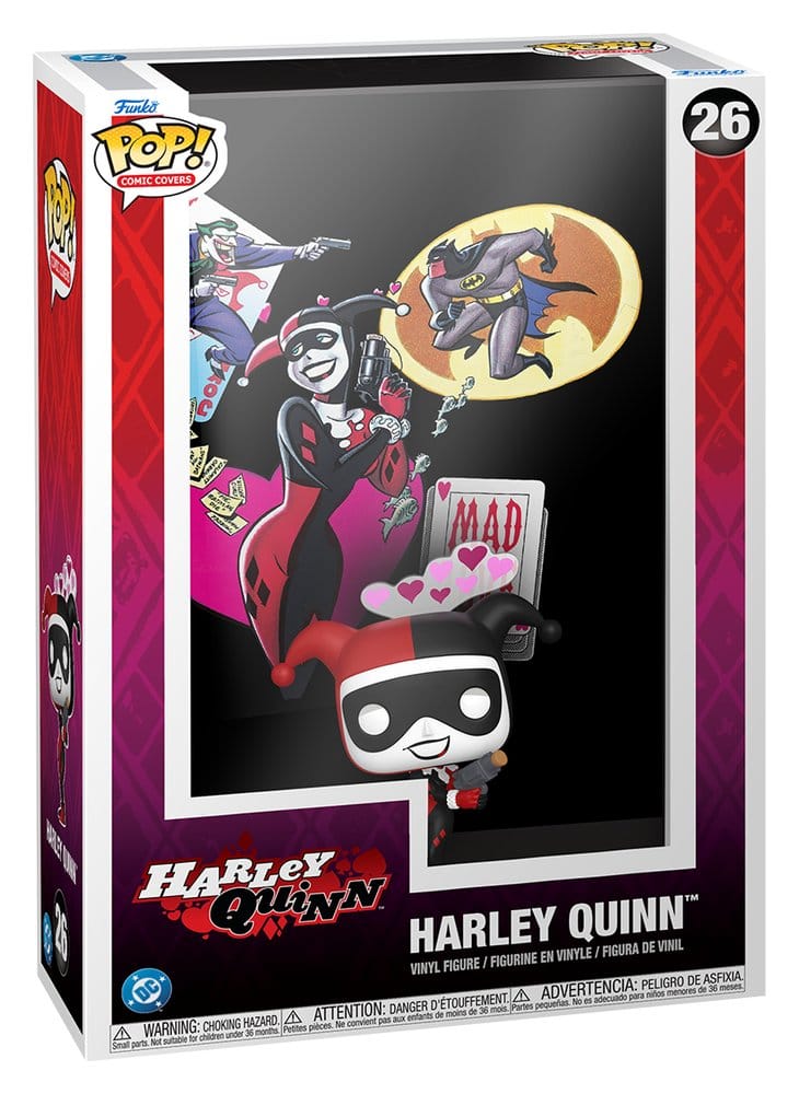DC Comics POP! Comic Covers Figur Harley Quinn 9 cm