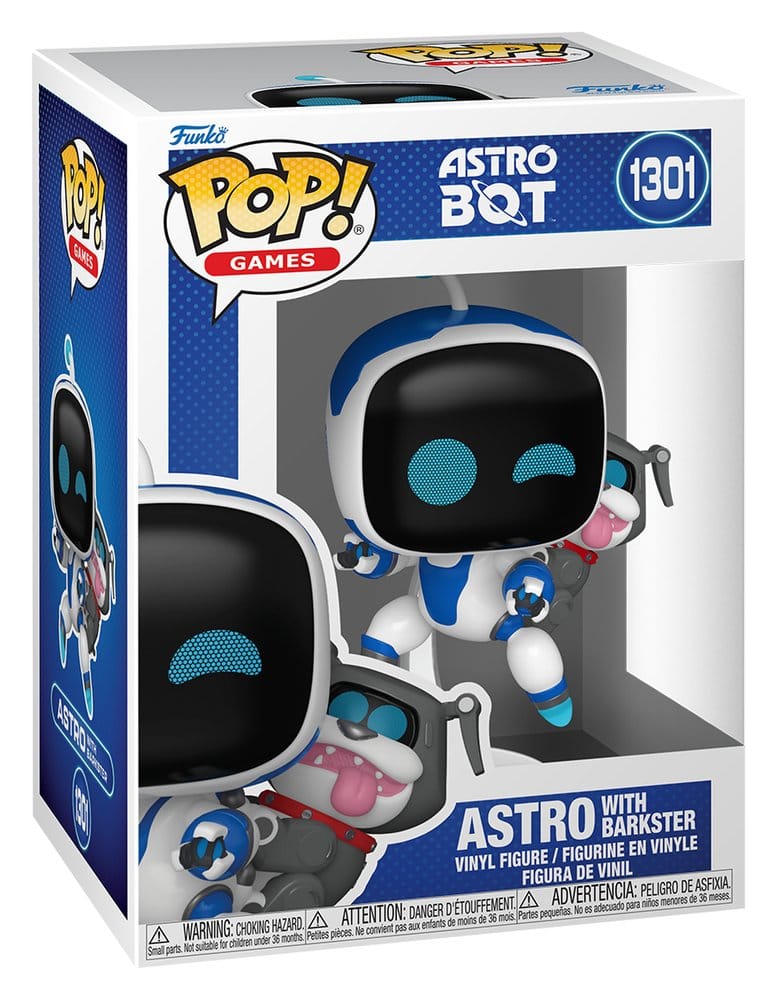 Astro Bot POP! Games Figur Astro med Barkster 9 cm