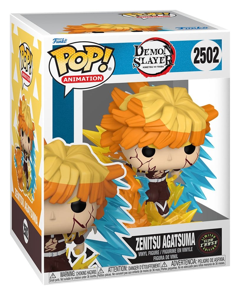 Demon Slayer: Kimetsu no Yaiba POP! Figur Zenitsu med Chase (Lysande) 9 cm Set om 3