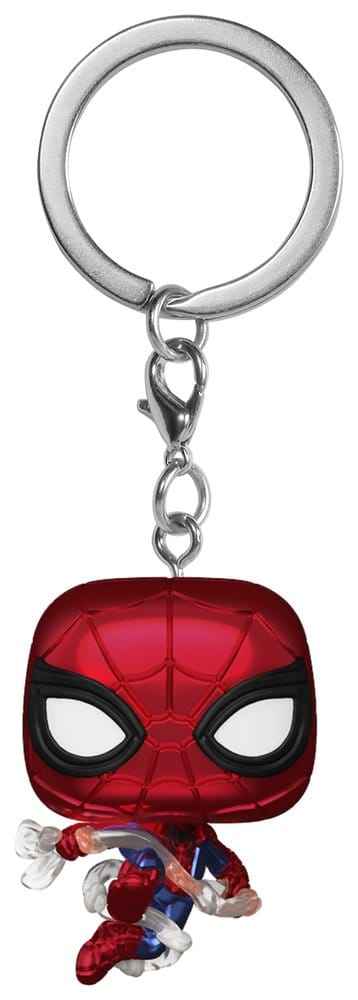 Spider-Man: Helt Ny Dag Pocket POP! Vinyl Nyckelring 4 cm Spider-Man (Metallic) Display (12)