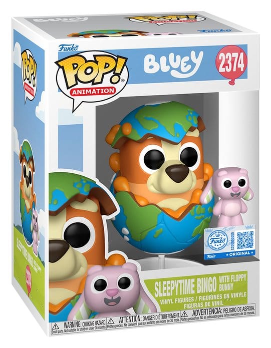 Bluey POP! & Buddy-figur Sömniga Bingo med Fladdrande Kanin 9 cm