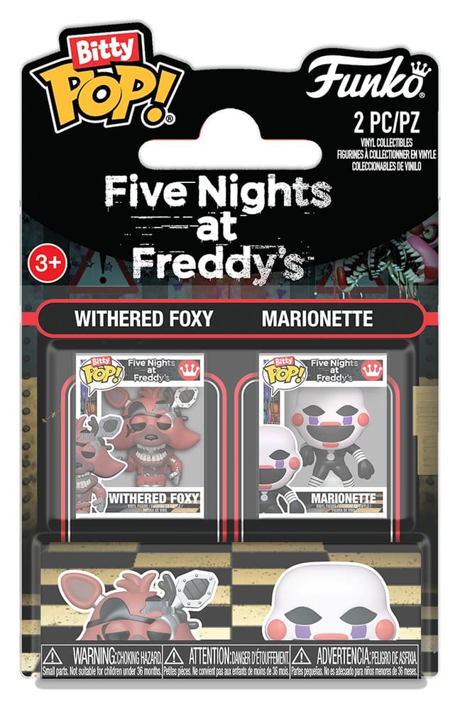 Five Nights at Freddy's Bitty POP! figur 2-pack Withered Foxy & Marionette 2 cm